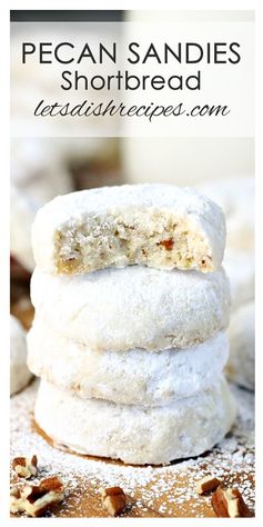 Pecan Sandies Shortbread Cookies