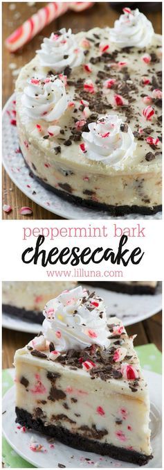 Peppermint Bark Cheesecake