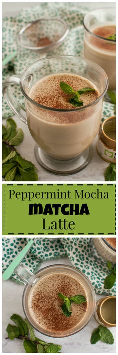 Peppermint Mocha Matcha Latte