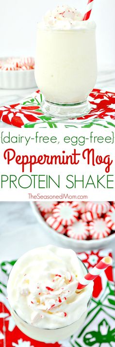 Peppermint Nog Protein Shake