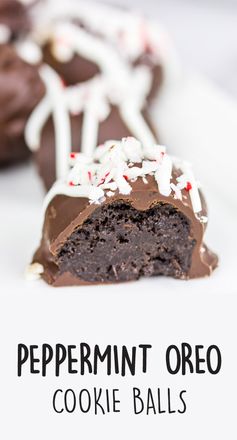 Peppermint Oreo Cookie Balls