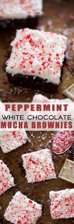 Peppermint White Mocha Brownies