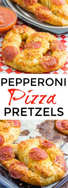 Pepperoni Pizza Pretzels