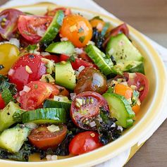 Persian Cucumber & Tomato Salad with Preserved Lemon