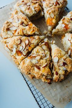 Persimmon almond scones (dairy-free + vegan