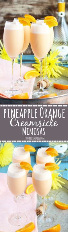 Pineapple Orange Creamsicle Mimosas