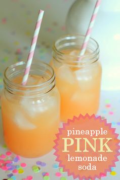 Pineapple Pink Lemonade Soda