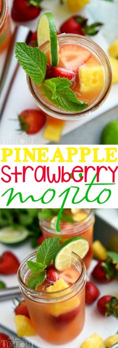 Pineapple Strawberry Mojito