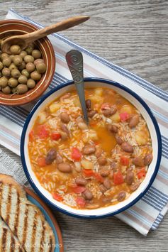 Pinto bean & rice soup