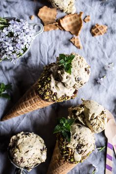 Pistachio Mint Chip Ice Cream