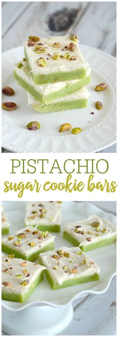 Pistachio Sugar Cookie Bars