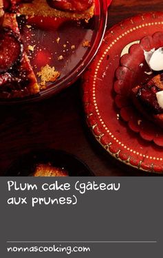 Plum cake (gâteau aux prunes