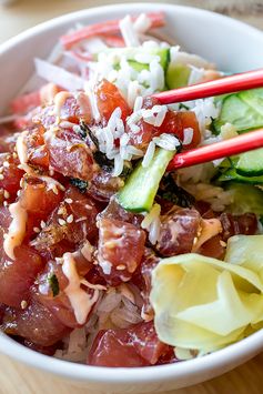 Poke Bowl with Spicy Ahi Tuna