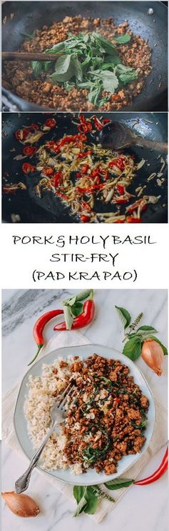 Pork & Holy Basil Stir-fry (Pad Kra Pao