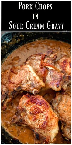 Pork Chops in Sour Cream Gravy