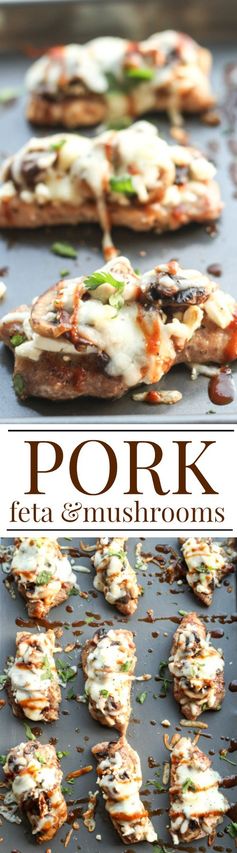 Pork Feta and Mushrooms