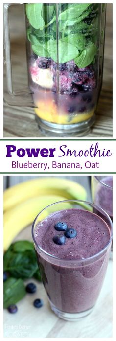 Power Smoothie (Blueberry, Banana, Oat