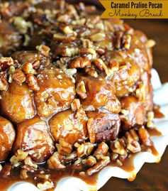 Praline-Pecan Monkey Bread [Using Rhodes Frozen Yeast Rolls]