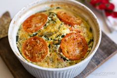 Pressure Cooker Crustless Tomato Spinach Quiche