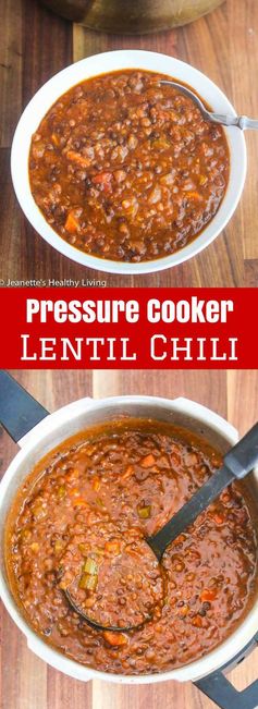 Pressure Cooker Lentil Chili