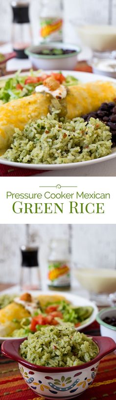 Pressure Cooker Mexican Green Rice