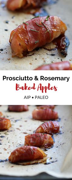 Prosciutto & Rosemary Baked Apples (AIP, Paleo