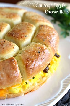 Pull Apart Sausage Egg And Cheese Rolls