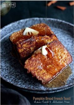 Pumpkin Bread French Toast - Low Carb and Gluten Free