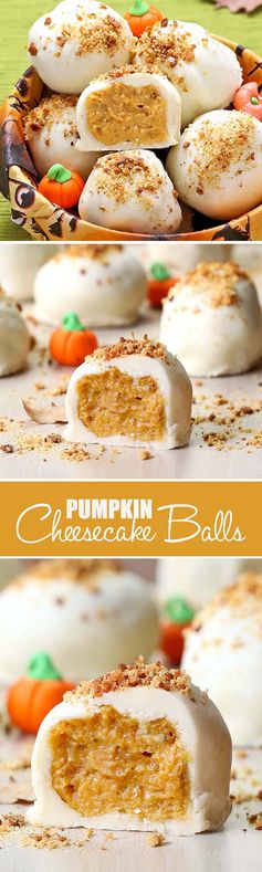 Pumpkin Cheesecake Balls