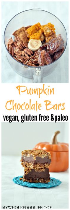 Pumpkin Chocolate Bars