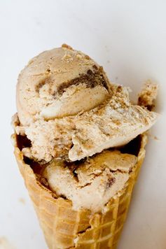 Pumpkin Cinnamon Bun Ice Cream (No Churn