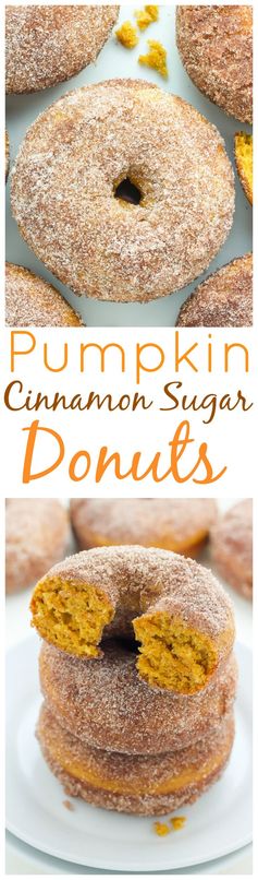 Pumpkin Cinnamon Sugar Donuts