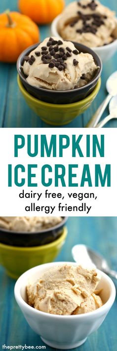 Pumpkin Ice Cream (Dairy Free and Vegan