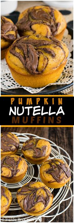 Pumpkin Nutella Muffins