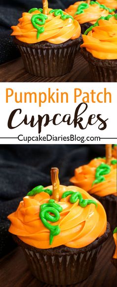 Pumpkin Patch Cupcakes – 30 Days of Halloween 2016: Day 14