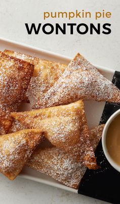 Pumpkin Pie Wontons