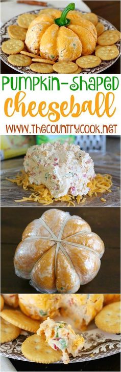 Pumpkin-Shaped Cheese Ball