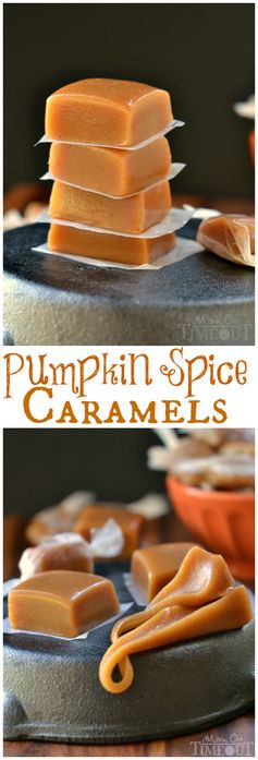 Pumpkin Spice Caramels