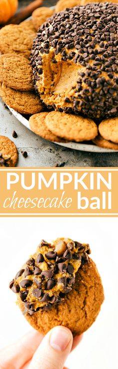 Pumpkin Toffee Cheesecake Ball