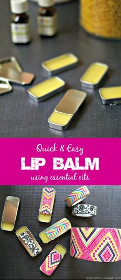 Quick & Easy Lip Balm (using essential oils