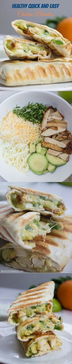 Quick and Easy Chicken Burritos