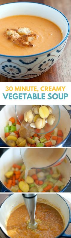 Quick and Easy Creamy Vegetable Soup