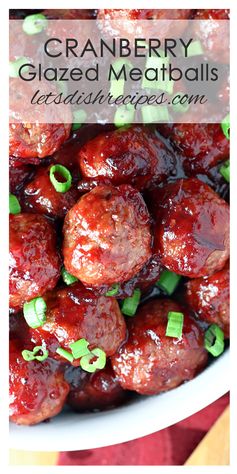 Quick Cranberry Glazed Meatballs