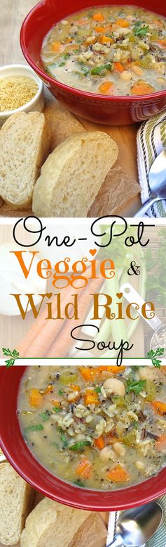 Quick One-Pot Veggie and Wild Rice Soup