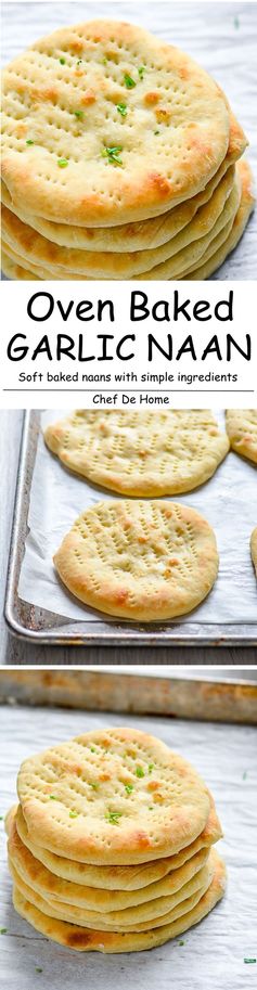 Quick Oven Baked Naan Bread