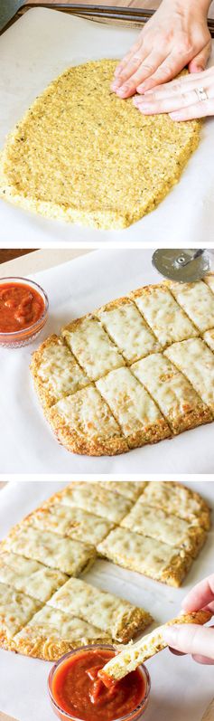 Quinoa Crust for Pizza or Cheesy Garlic 'Bread'