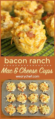 Ranch Bacon Mac and Cheese Cups