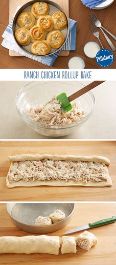 Ranch Chicken Rollup Bake