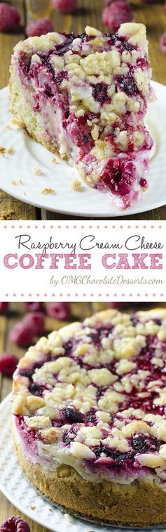 Raspberry Cream Cheese Coffee Cake