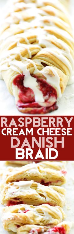 Raspberry Cream Cheese Danish Braid